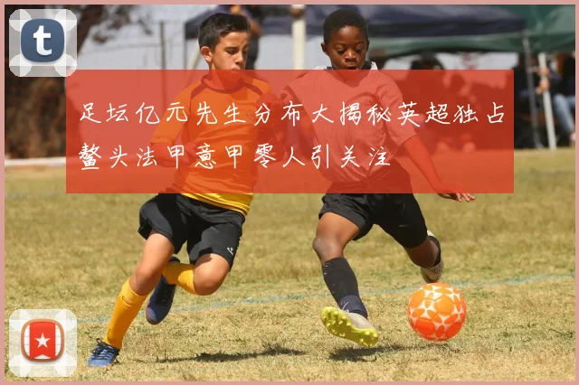 足坛亿元先生分布大揭秘英超独占鳌头法甲意甲零人引关注